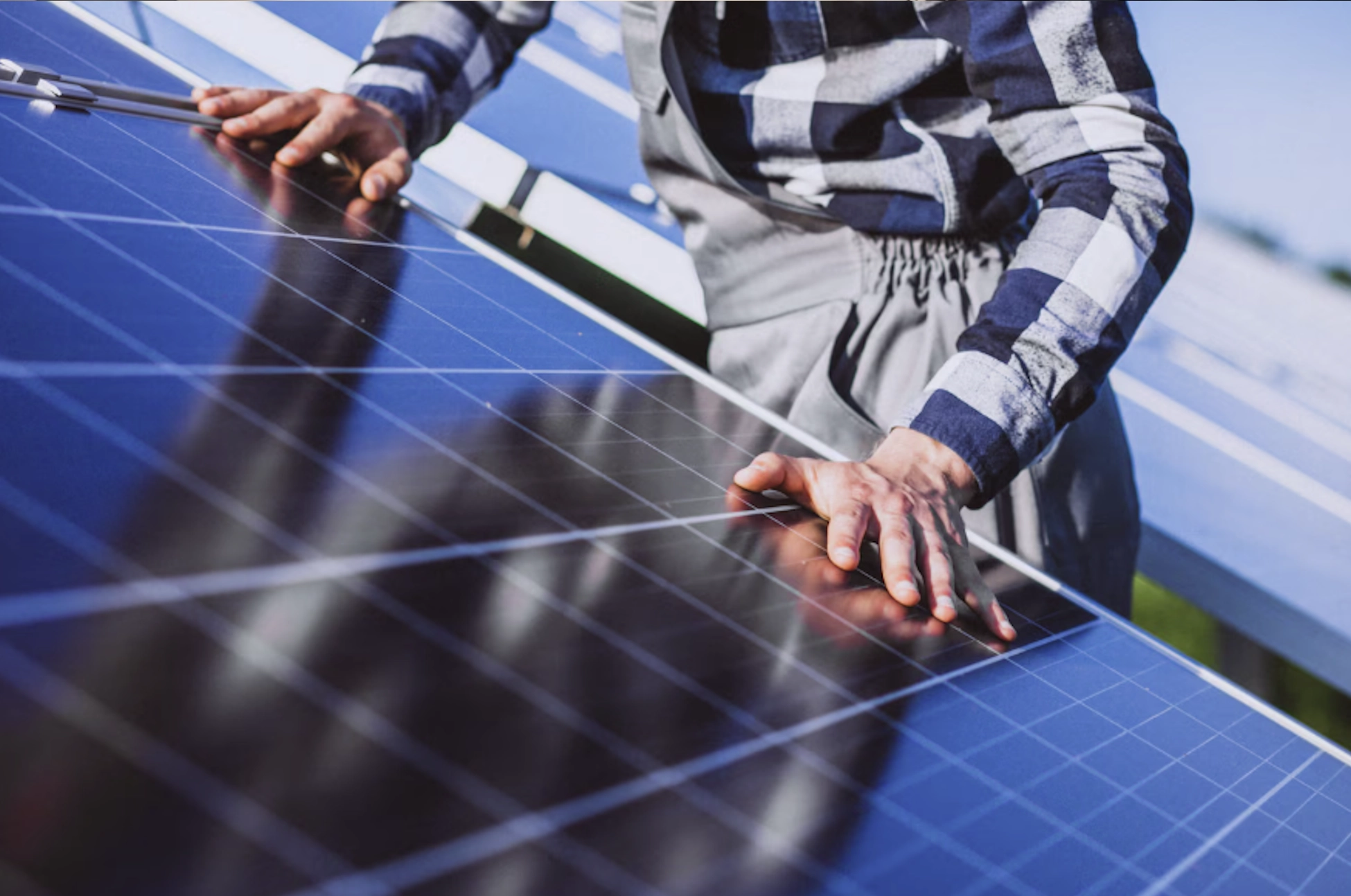 Dettaglio di un pannello solare